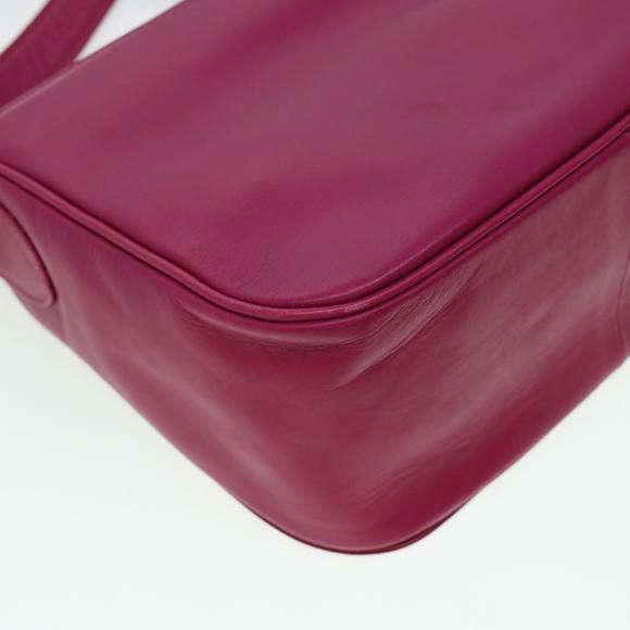 VALENTINO Chain Shoulder Bag Leather Pink Auth yk6951 - Picture 9 of 16